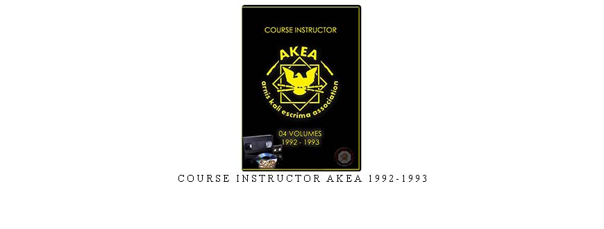 COURSE INSTRUCTOR AKEA 1992-1993