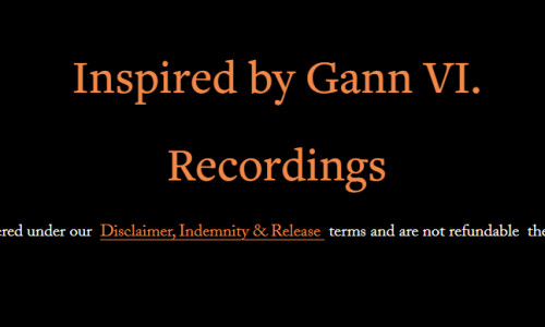 Inspired by Gann V.  Recordings – Digital Download