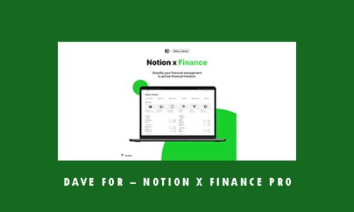 Dave For – Notion x Finance PRO