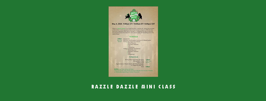 Razzle Dazzle Mini Class